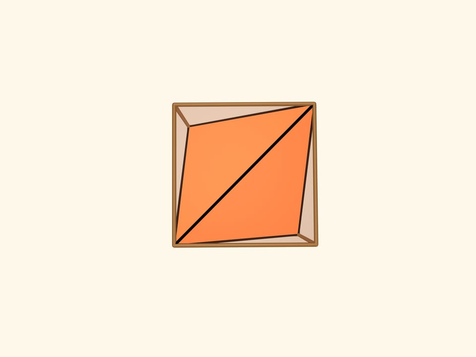 Куб вписанный в тетраэдр